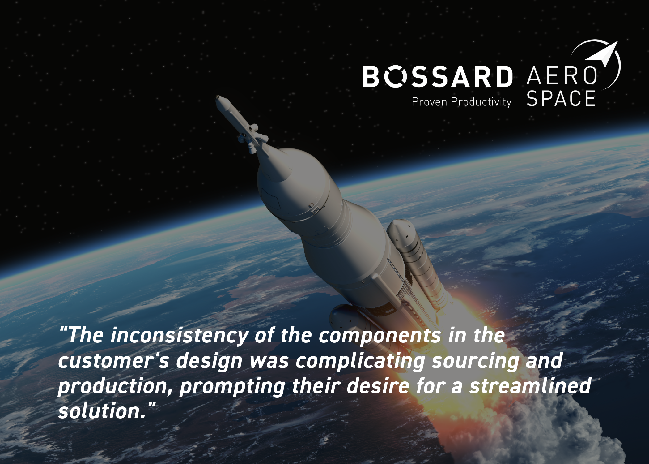 image of a rocket in the space